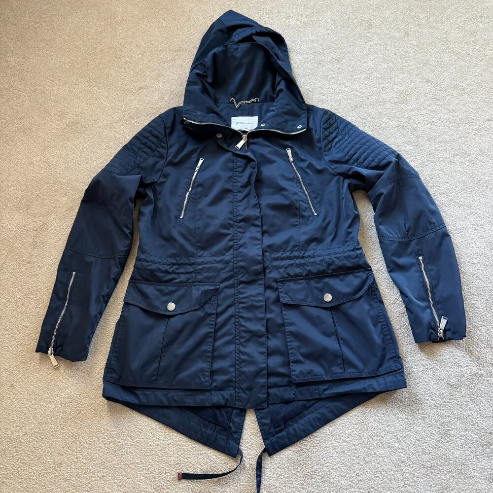 Bcbgeneration Utility Full Zip Hooded Womens Jack… - image 1